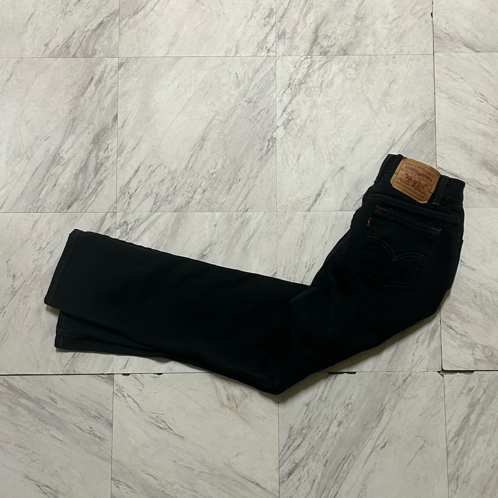 Vintage 90s Levi's Black Straight Leg Jeans